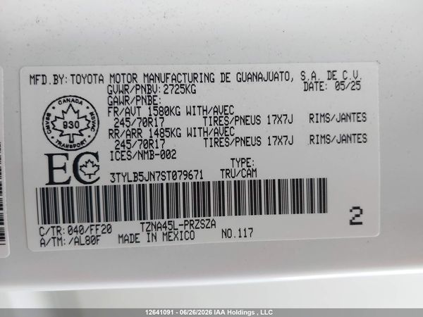 2025 TOYOTA TACOMA