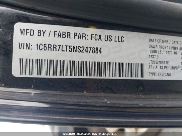 2022 RAM 1500 CLASSIC SLT