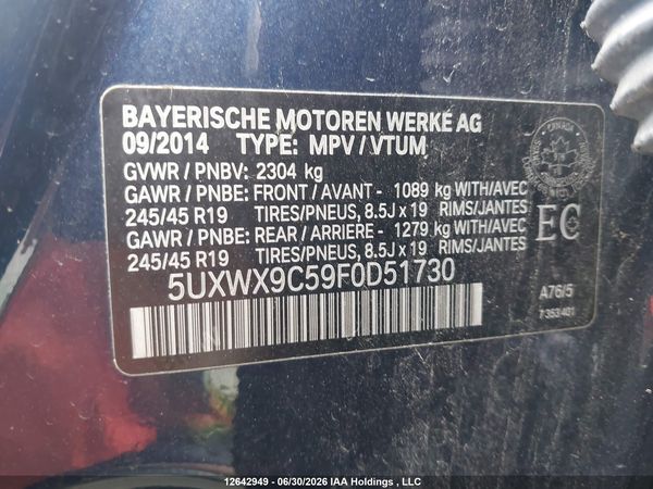 2015 BMW X3 XDRIVE28I