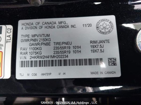 2021 HONDA CR-V SPORT