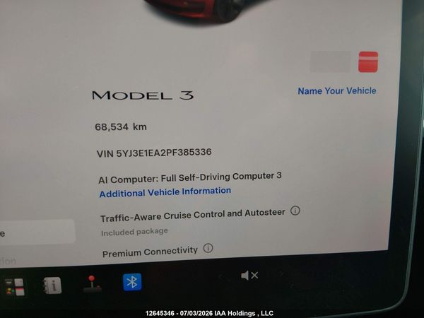 2023 TESLA MODEL 3
