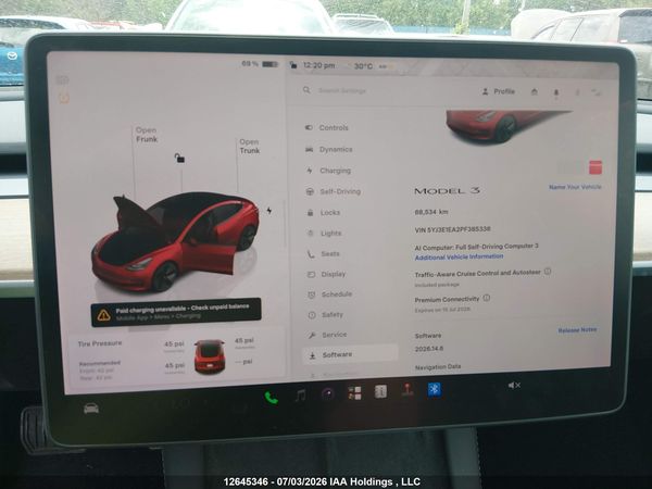 2023 TESLA MODEL 3