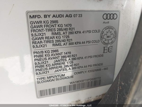 2023 AUDI Q7 55 PROGRESSIV