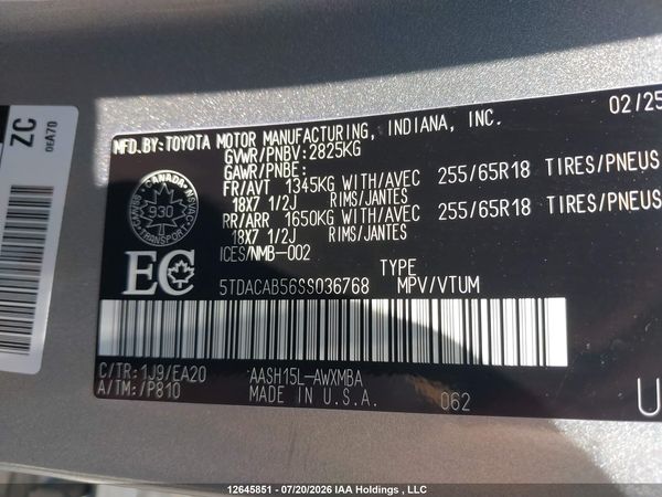 2025 TOYOTA GRAND HIGHLANDER HYBRID XLE