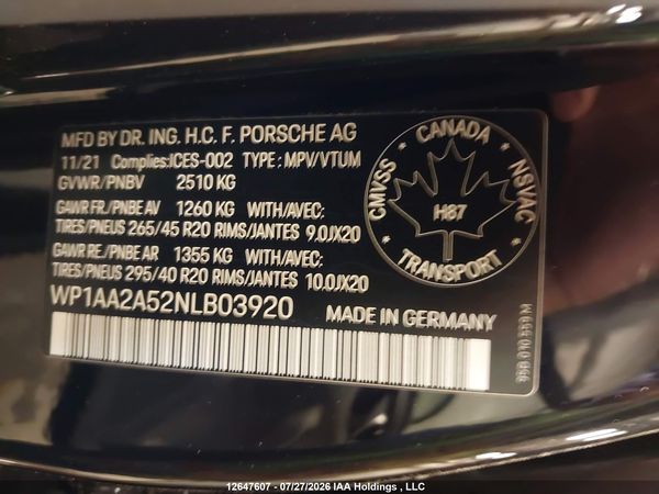 2022 PORSCHE MACAN