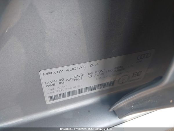 2015 AUDI A4 PREMIUM PLUS