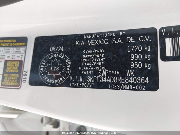 2024 KIA FORTE
