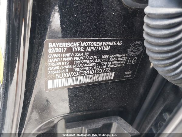2017 BMW X3 XDRIVE28I