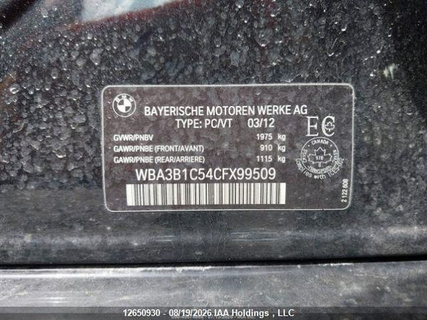 2012 BMW 320 I