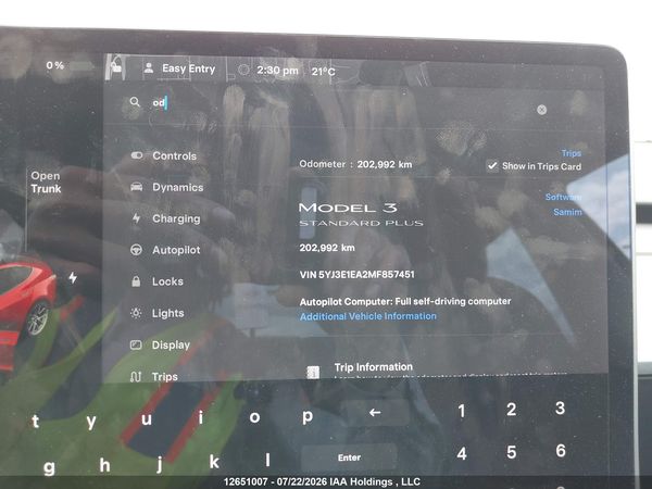 2021 TESLA MODEL 3