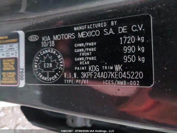 2019 KIA FORTE FE/LX/LXS — I9