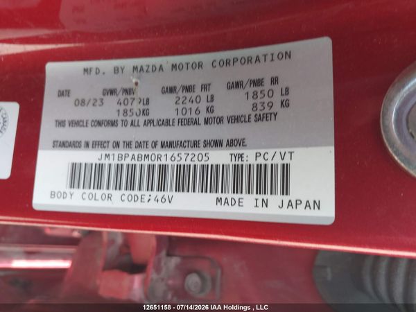 2024 MAZDA 3 SELECT SPORT