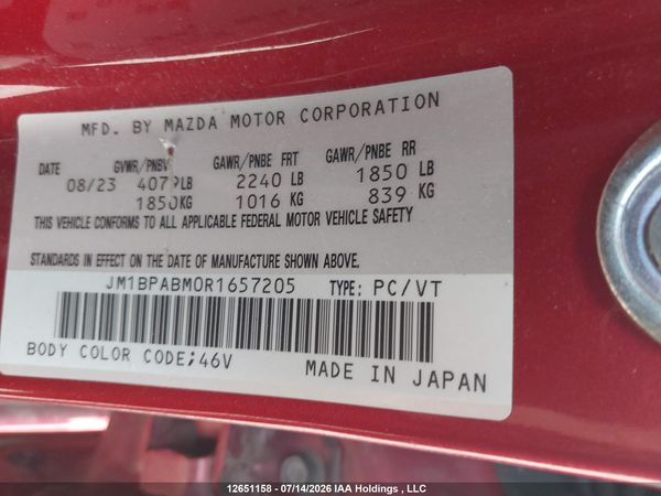 2024 MAZDA 3 SELECT SPORT