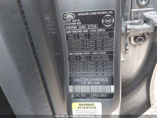 2017 LAND ROVER DISCOVERY SPORT HSE Lux