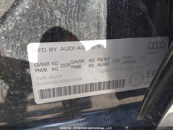 2016 AUDI A4 Quattro