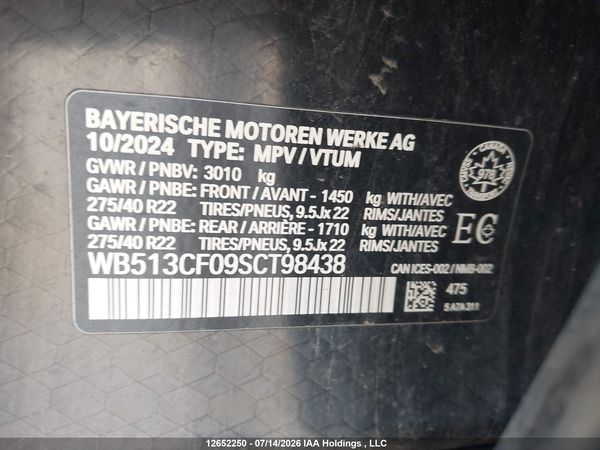 2025 BMW IX XDRIVE40 — I9
