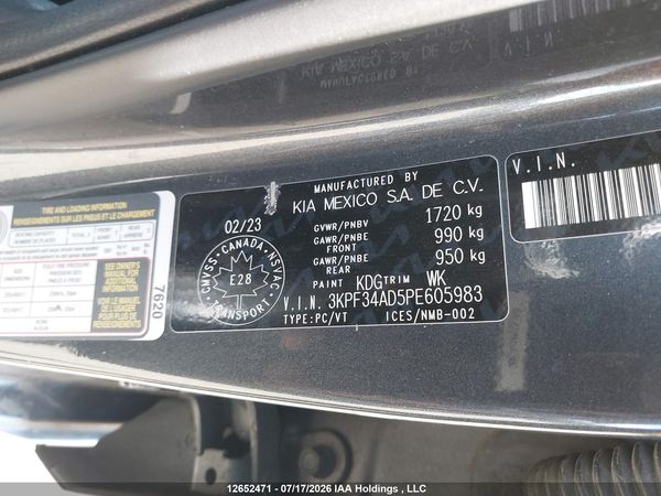 2023 KIA FORTE