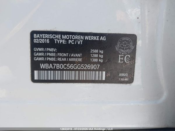 2016 BMW 750 XI