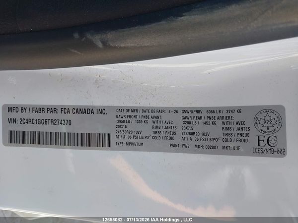 2026 CHRYSLER PACIFICA LIMITED