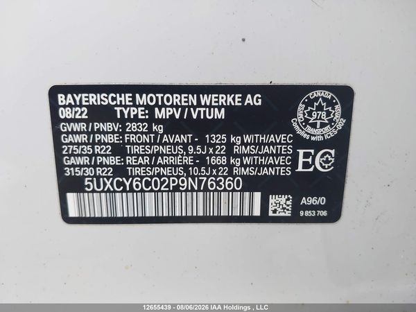 2023 BMW X6 XDRIVE40I