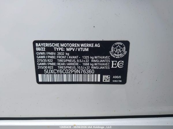 2023 BMW X6 XDRIVE40I