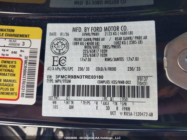2026 FORD BRONCO SPORT BIG BEND