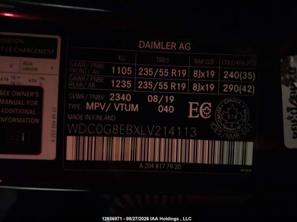 2020 MERCEDES-BENZ GLC 300 4MATIC