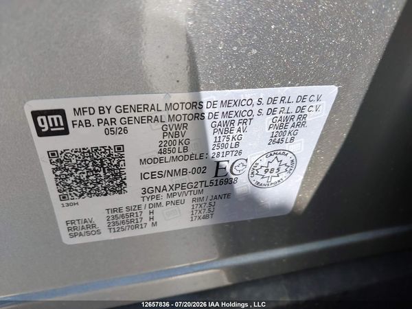 2026 CHEVROLET EQUINOX LT — I18