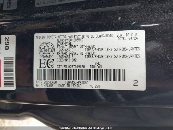 2024 TOYOTA TACOMA — I9