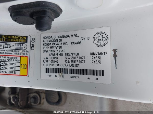 2013 HONDA CR-V EX