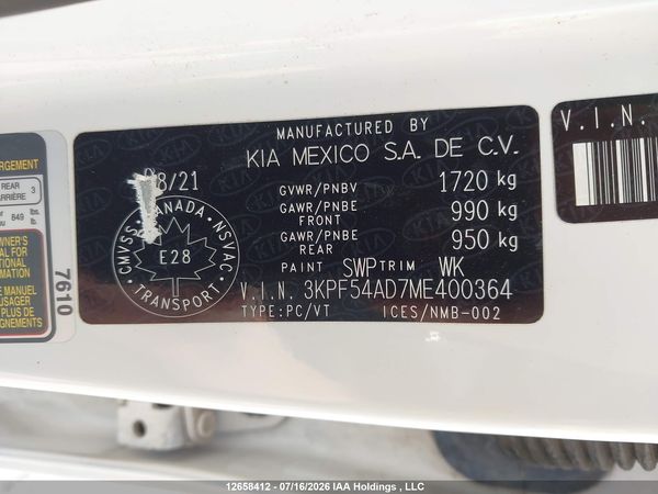 2021 KIA FORTE EX