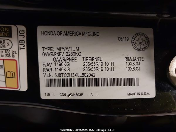 2020 ACURA RDX Super Handling AWD