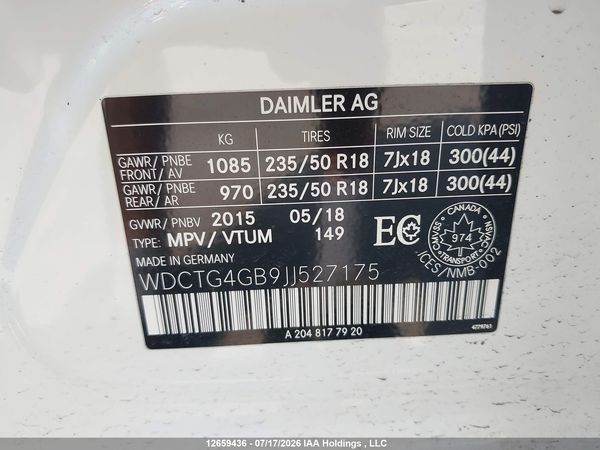2018 MERCEDES-BENZ GLA 250 4MATIC