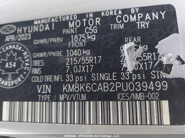 2023 HYUNDAI KONA SEL