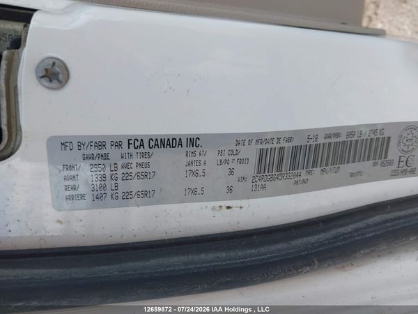 2018 DODGE GRAND CARAVAN SE — I9