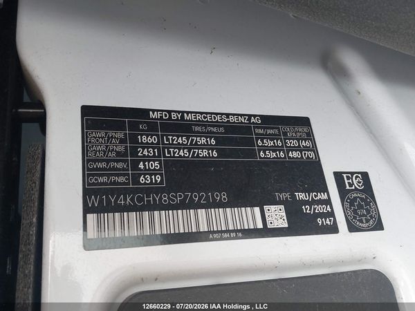 2025 MERCEDES-BENZ SPRINTER 2500 907 (VS30)