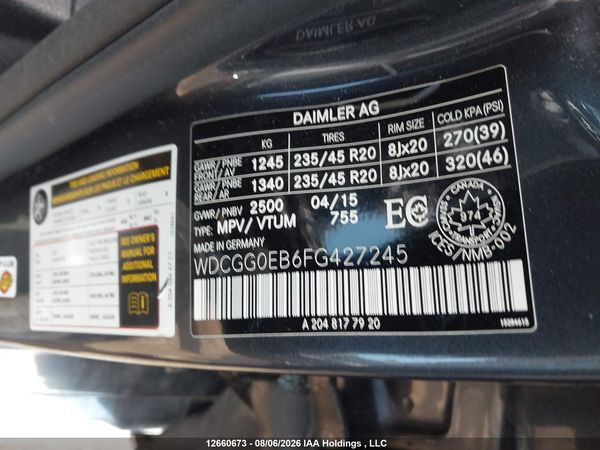 2015 MERCEDES-BENZ GLK 250 BLUETEC 4MATIC