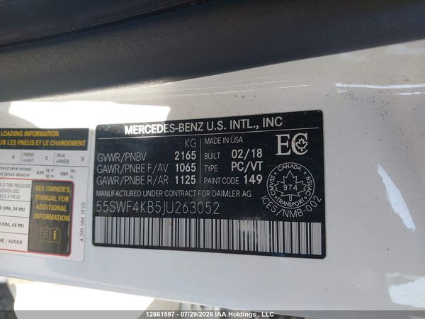 2018 MERCEDES-BENZ C 300 4MATIC
