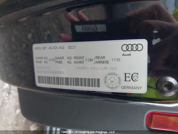 2021 AUDI A5 2.0T PROGRESSIV