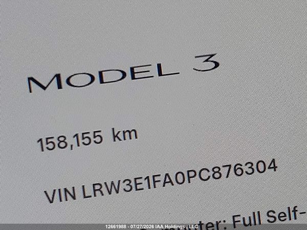2023 TESLA MODEL 3