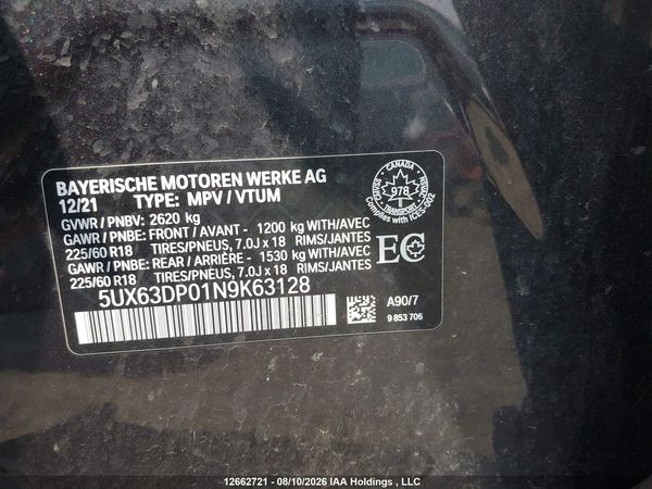 2022 BMW X3 PHEV XDRIVE30E