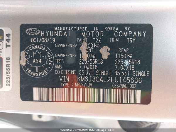 2020 HYUNDAI TUCSON