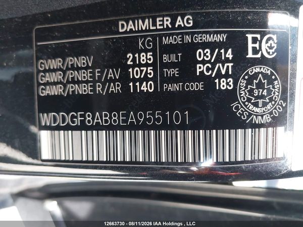 2014 MERCEDES-BENZ C 300 4MATIC