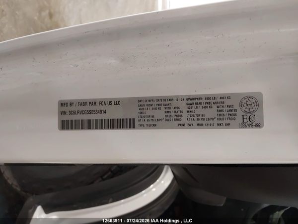 2025 RAM PROMASTER 2500 2500 HIGH