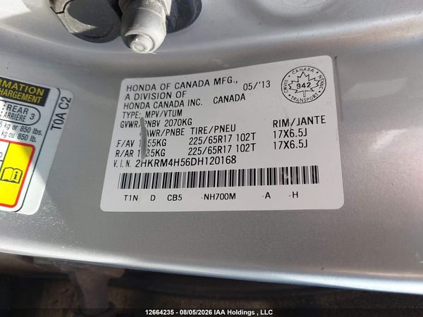 2013 HONDA CR-V EX
