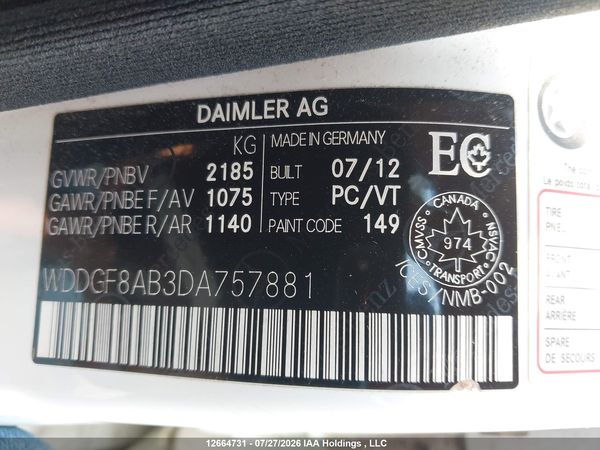 2013 MERCEDES-BENZ C 300 4MATIC