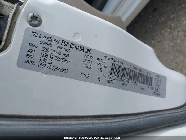 2017 DODGE GRAND CARAVAN SE — I19