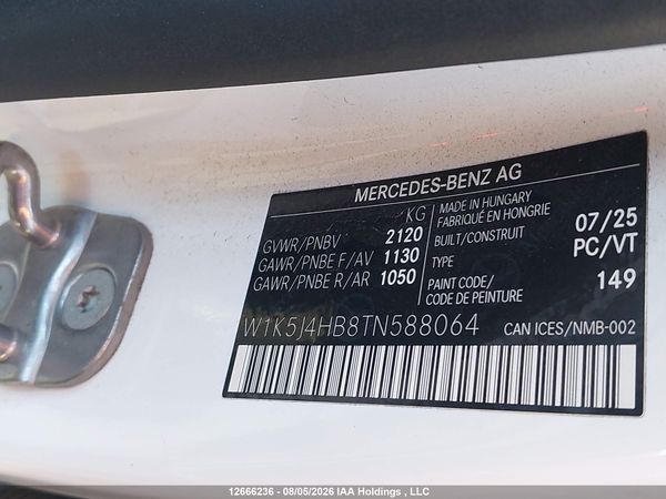 2026 MERCEDES-BENZ CLA 250 4MATIC — I9