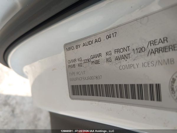 2018 AUDI A5 2.0T TECHNIK