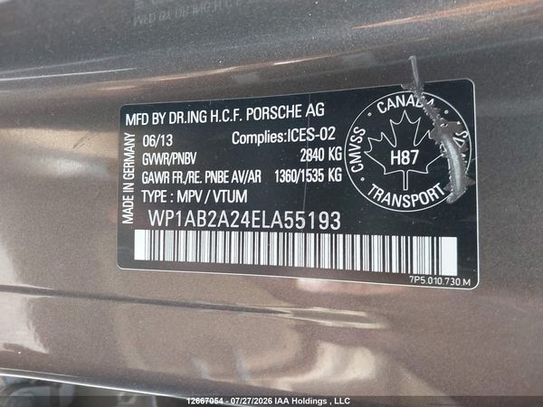2014 PORSCHE CAYENNE S